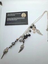 Ravens Wing Gothic Necklace Handmade