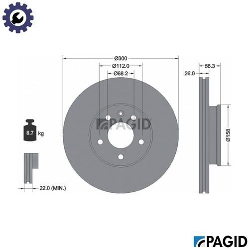 Brake disc 50347nc - brake, for