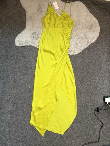 Mango lime green satin - green,