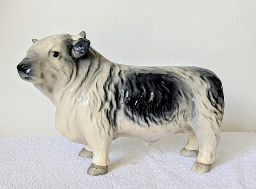 Large vintage ceramic bull