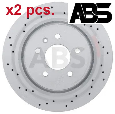 Pcs rear brake disc - x2,
