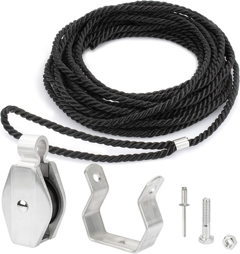 Extension ladder rope pulley - ladder, &