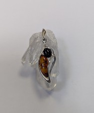 Whitby Jet & Baltic Amber 925