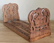 Wooden carved extendable book - carved,