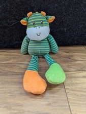 ELC Early Learning Centre Blossom Farm Clarence Cow Stripey Soft Toy Plush 11"