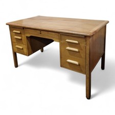 Abbess Light Oak Desk Early