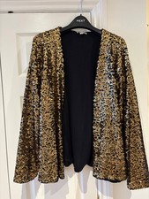 MONSOON SEQUIN GOLD   BLAZER