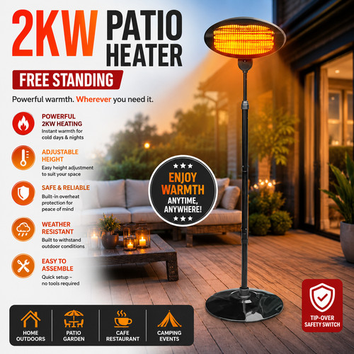2000w electric patio heater - electric,