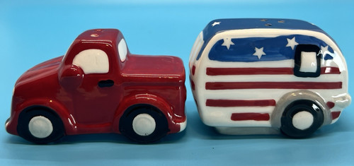 Patriotic pickup truck camper - patriotic,