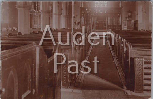 Rppc church interior - interior, pews