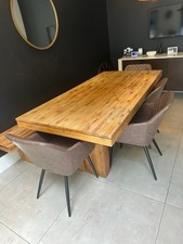 Modern solid wood dining table - wood,