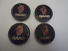 Genuine Saab Alloy Wheel Centre Caps x 4