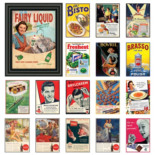 Vintage retro signs a3 - /,