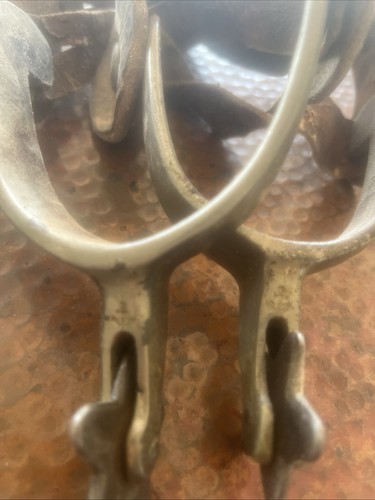 Cowboy boot spurs with - spurs, straps