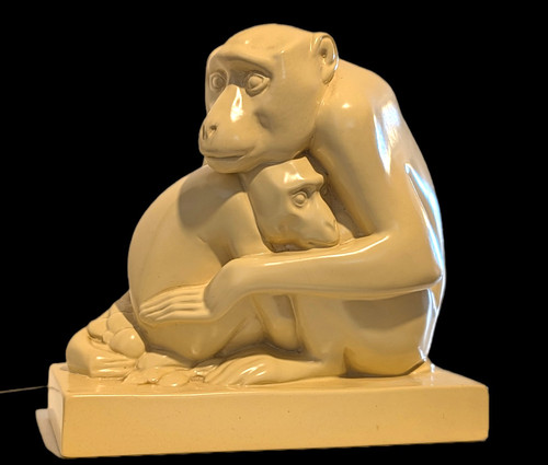 Art deco group monkey - deco, of
