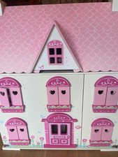 ELC Rosebud Dolls House Complete With Dolls and Furniture