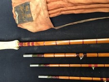 Vintage Hardy The Rogue River 9ft 6”split cane fly fishing rod