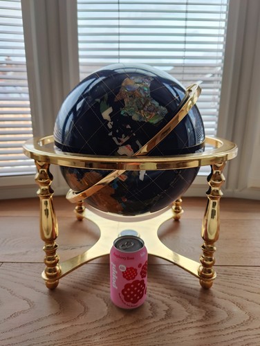 Precious gemstone globe gold - gemstone,