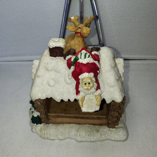 Christmas resin log - resin,