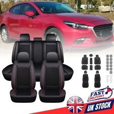 For Mazda 2 36 CX-3 CX-5 Car Seat Covers Protectors Leather Comfortable Full Set
