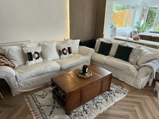 TETRAD Alicia 4 Seater Sofa X 2 (pair)- fully Removable Covers, Feather Cushions