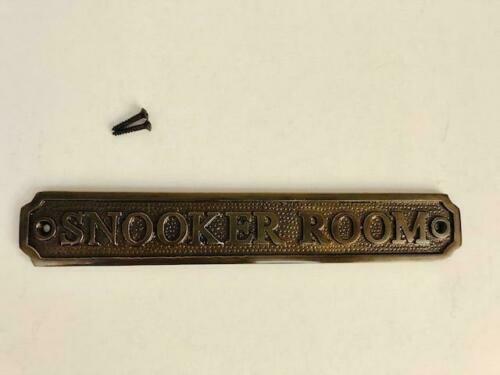 Snooker room door sign - door, plaque
