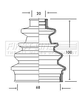 Genuine first line front outer - line,