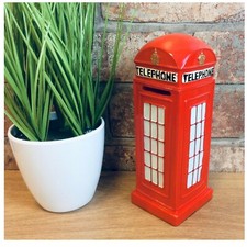 Red Telephone Box Resin Money