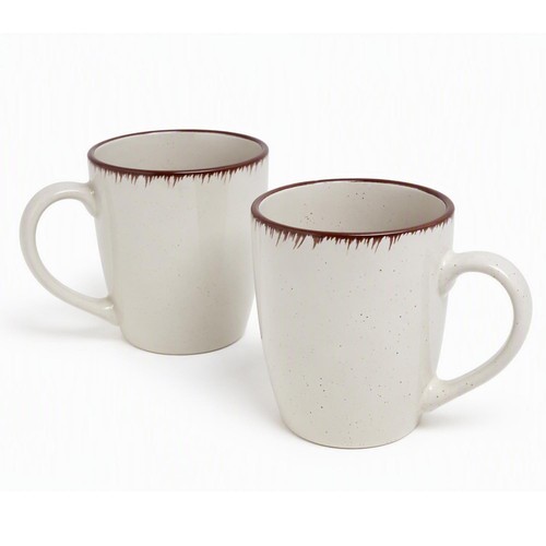 Stoneware mugs set 400ml - mugs, of