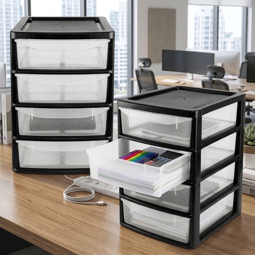 Black desktop bedside 4 - black,