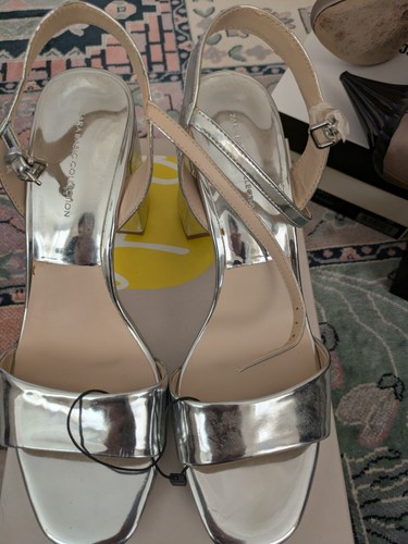 Zara silver leather sandals - zara,
