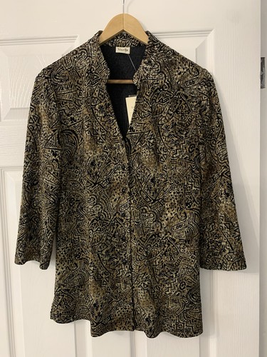 Viyella blouse brown gold - viyella, &