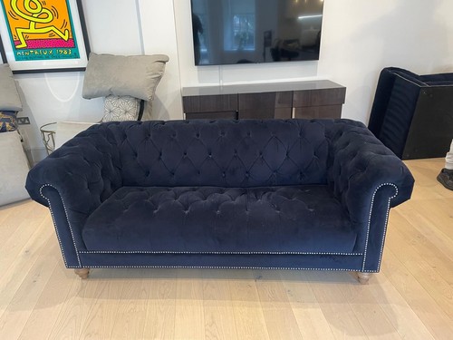 Deep midnight blue cotton - blue,