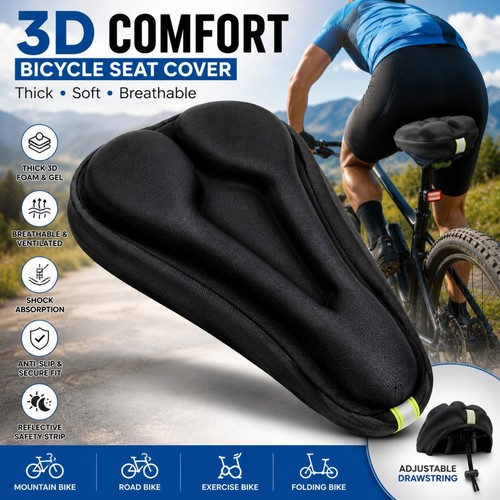 Extra comfort bike seat - comfort, cover