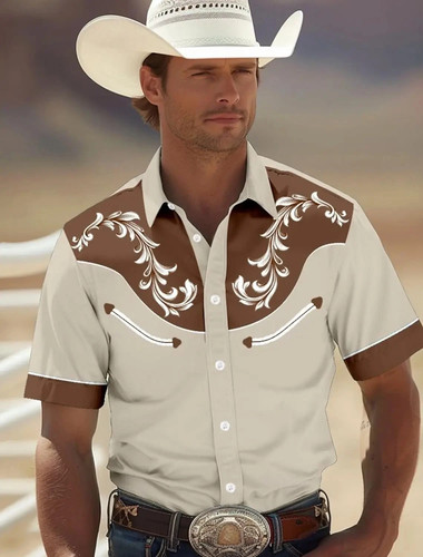 Mens western cowboy - western, shirt