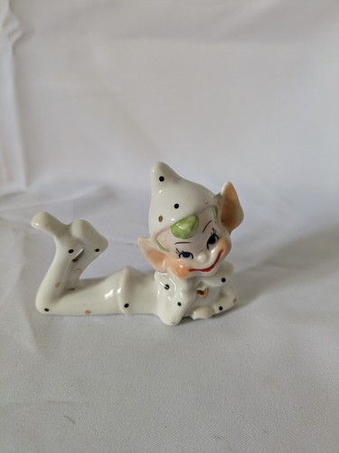 Vintage porcelain pixie elf - porcelain,