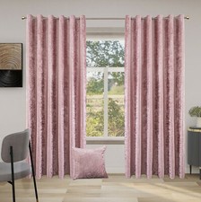 Crushed Velvet Curtains PAIR