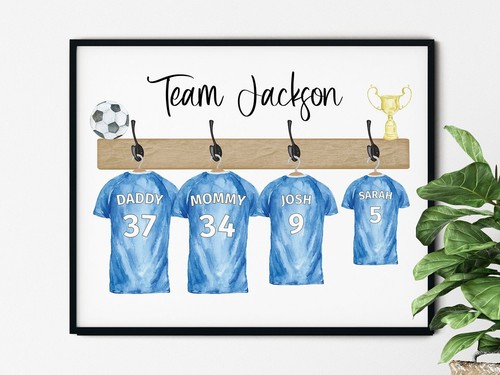 Personalised football team - personalised,