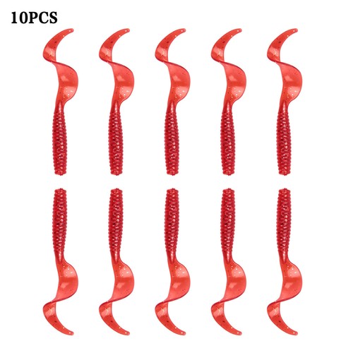 Pcs curly tail grub - 10/8, worm