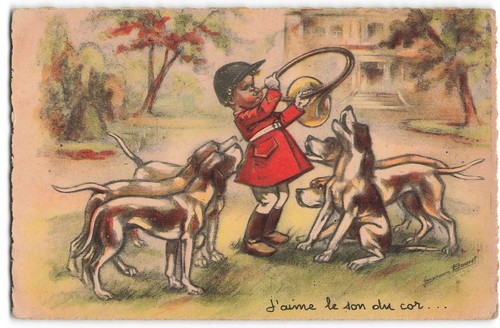 French postcard like the - postcard,