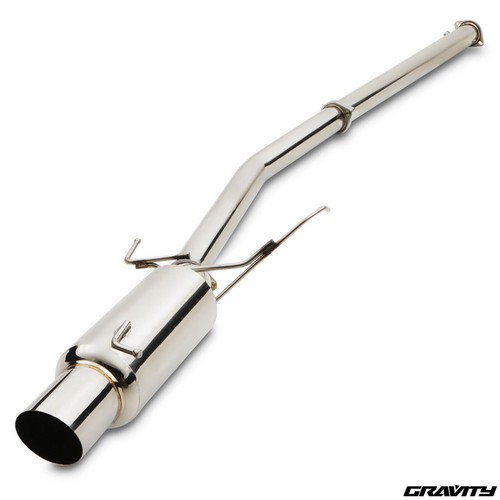 Stainless cat back exhaust - back,