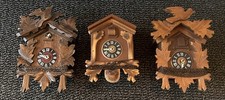 THREE VINTAGE WOODEN CUCKOO