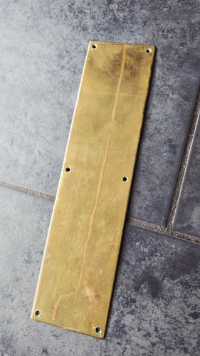 Antique brass door - antique, finger