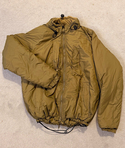 Khaki military down - down, jacket