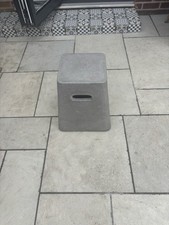 outside concrete stool x2