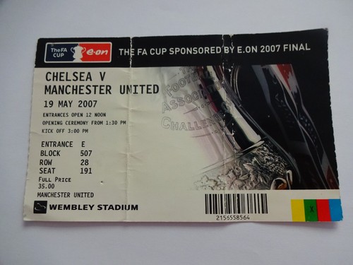 Ticket stub manchester - stub,
