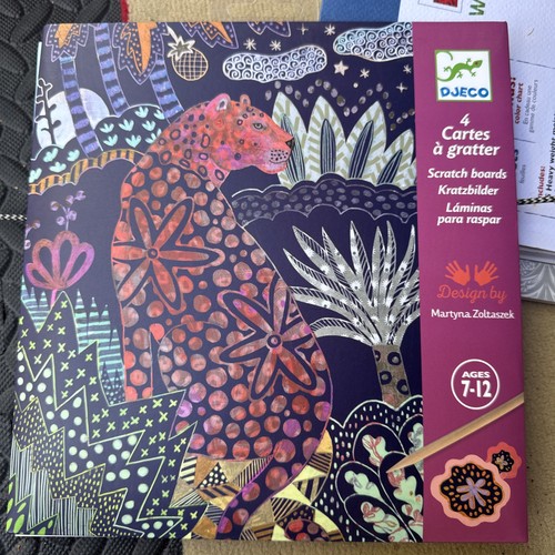 Djeco scratch boards for ages - scratch,