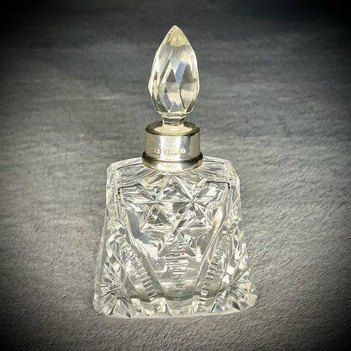 Cut glass scent bottle art - scent,