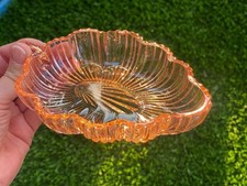 Vintage Depression Glass Leaf