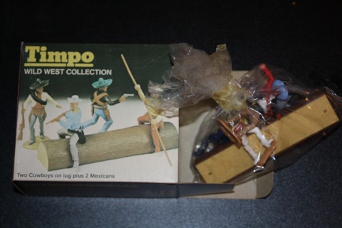 Timpo mini box cowboys log - box, on